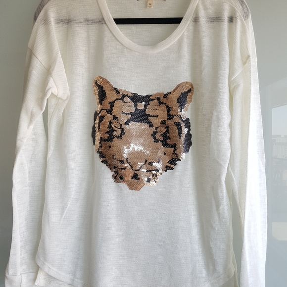 Fifty street sequin tiger sweater top - Picture 2 of 3